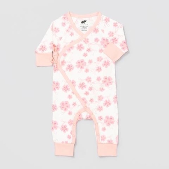 Monica + Andy Baby Kimono Cherry Blossom One-Piece - 0-3 months - Picture 1 of 4